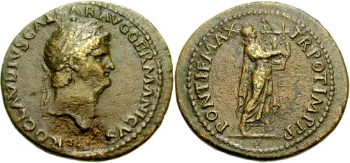 nero roman coin as